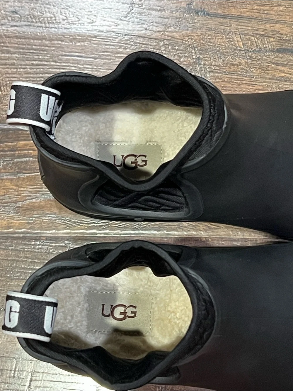 UGG Black Chelsea Rain Boots